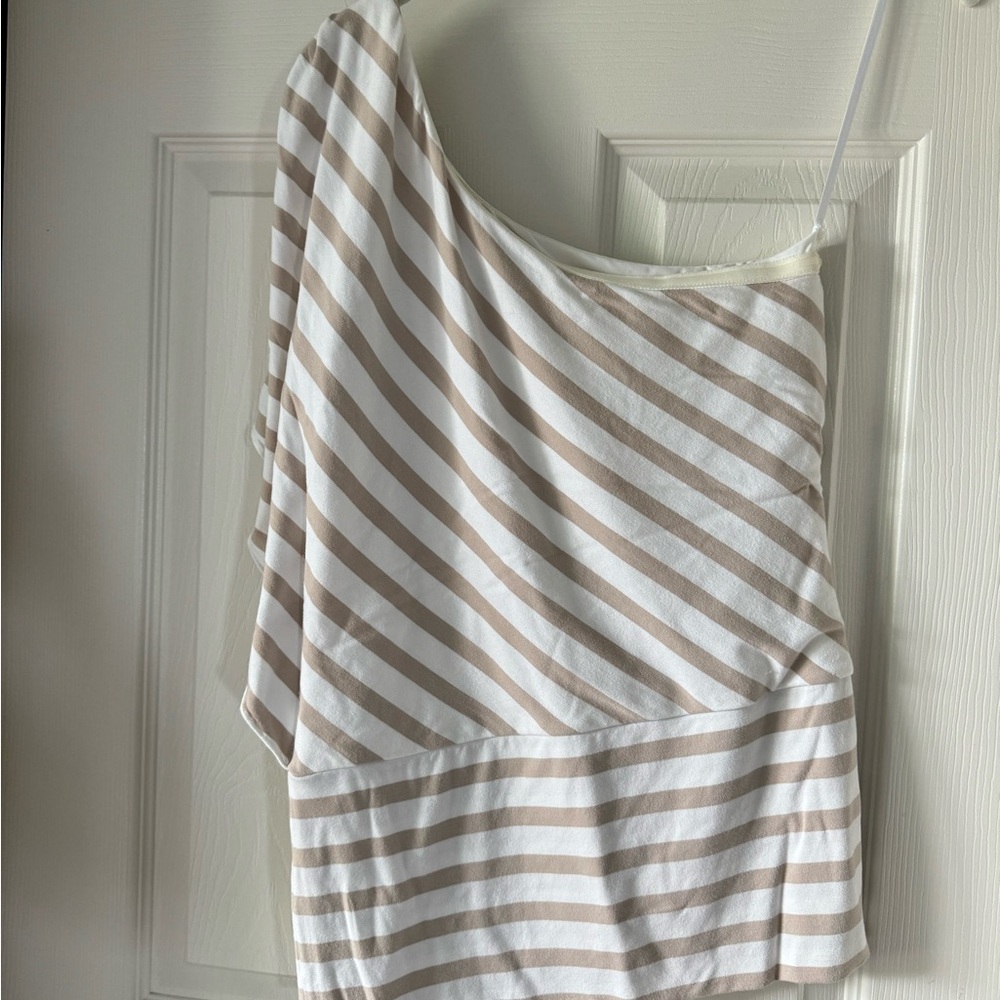 White House Black Market off the shoulder stripped top Size XS